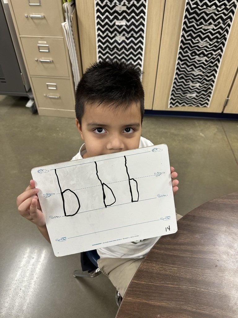 Mrs. Gillespie’s class has been hard at work learning the letter name, letter sound, and path of movement for the letters t,b, and f! Way to go Wildcats! 

#WildcatWay
#Fundations