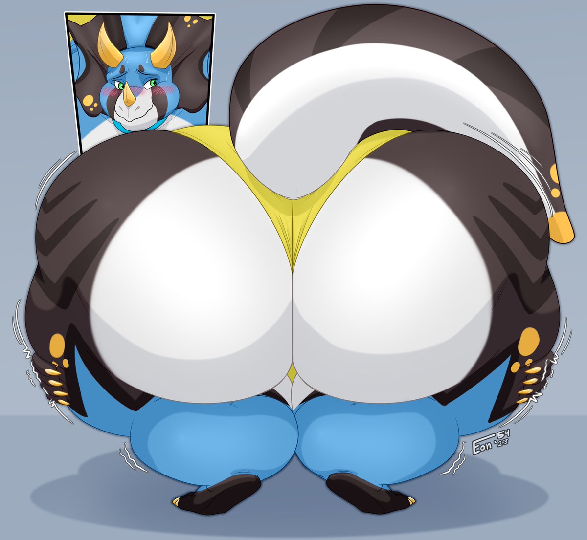 Eon_54's tweet image. PRAISE DA BOOTY YCH done for
Theoddscalie (on FA)