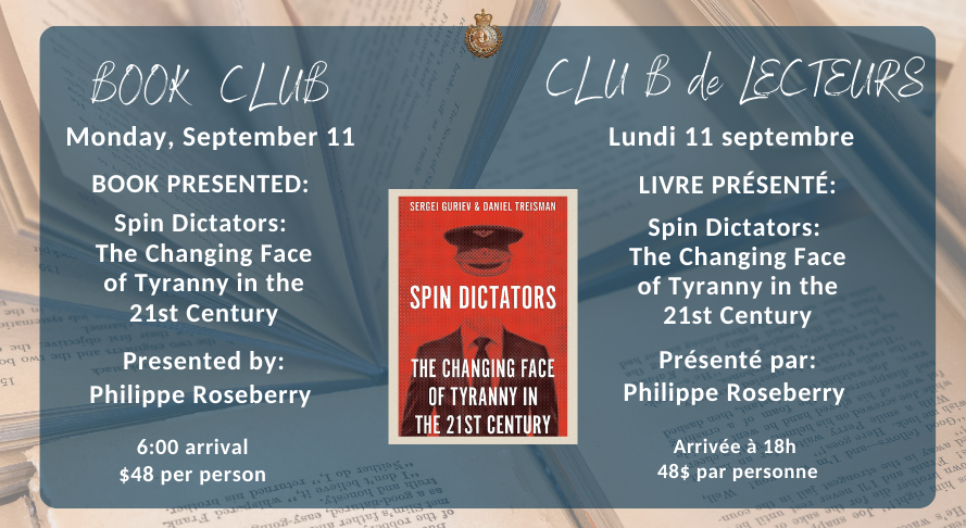 rideauclub's tweet photo. Join us Next week, on Monday September 11 for our Book Club! https://t.co/hQaMUQqUgm