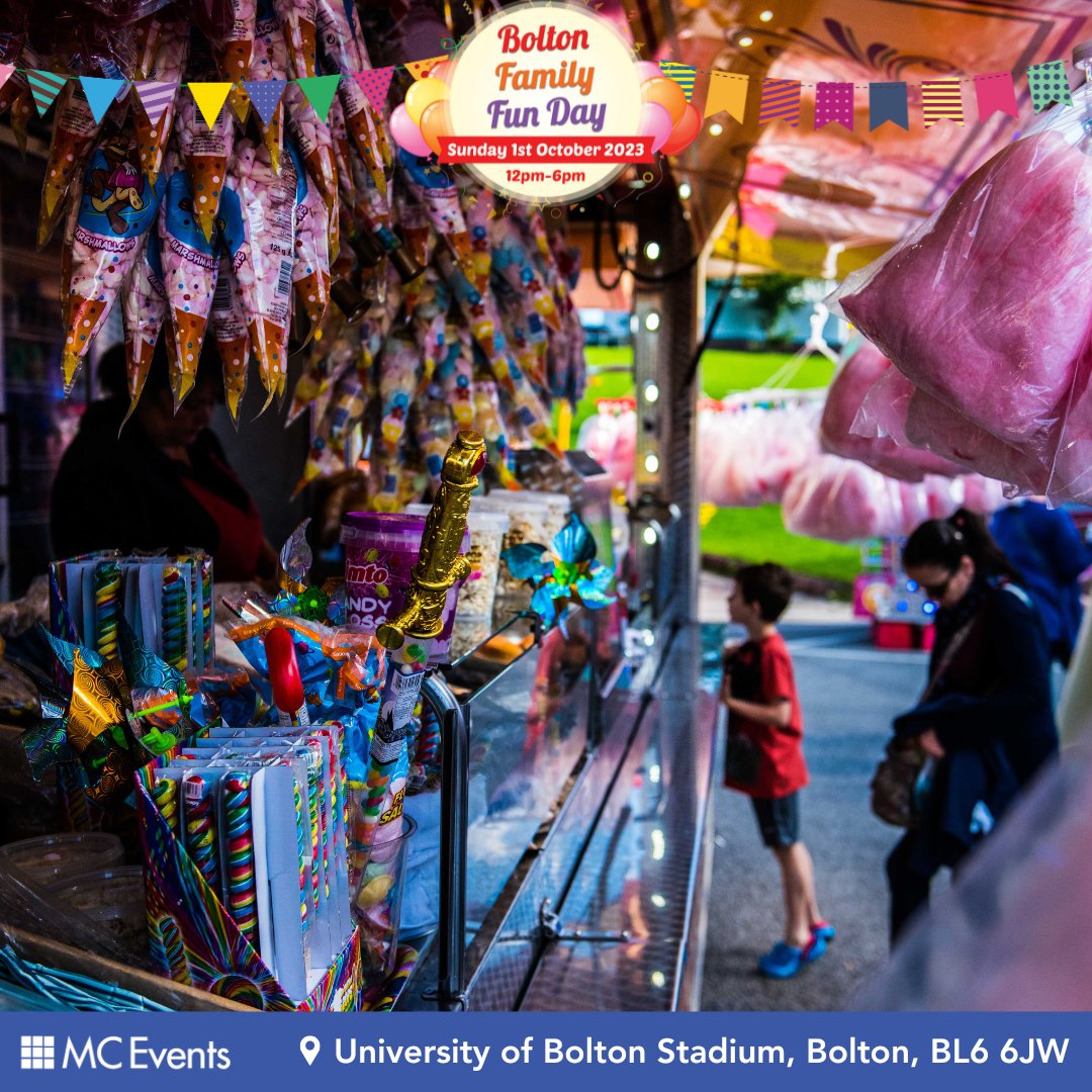 Twirls of sweetness, clouds of delight... Yes, you guessed it right! Candy floss is making its fluffy appearance at the Bolton Family Fun Day! 🍭🌸

Remember those moments when happiness was as simple as a candy floss stick in hand? Let's relive them together! 🎈

#BFFD23