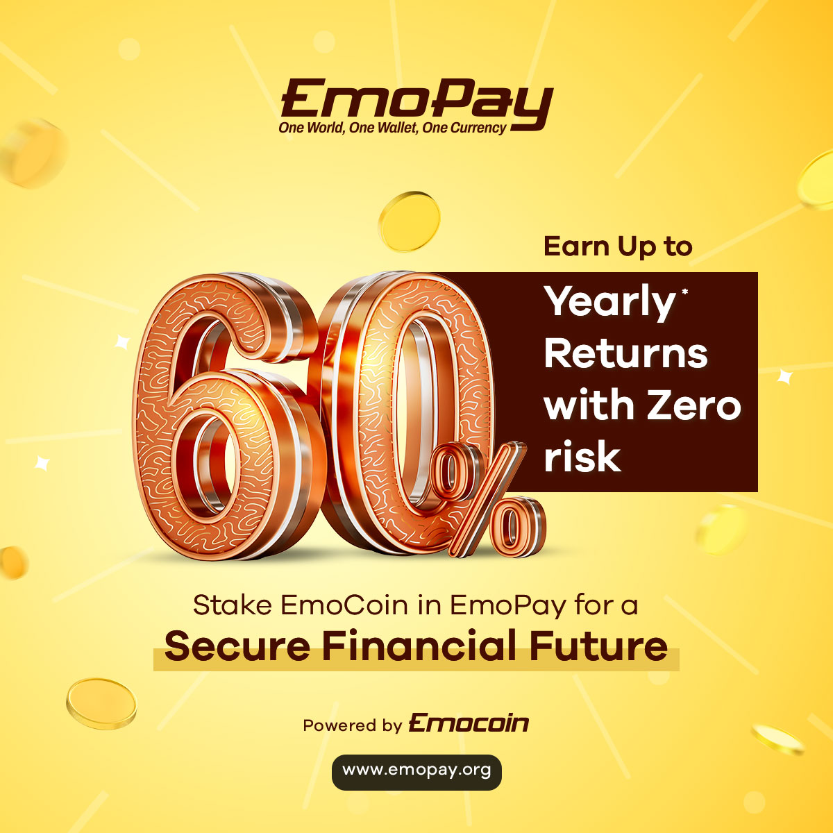 imemopay's tweet photo. π Secure Your Financial Future with EmoPay! π
Invest in EmoCoin on https://t.co/IxmAS6dVCI and Watch Your Savings Grow Safely π
#EmoPay #SecureInvestment #FinancialFreedom #ZeroRisk #StakeEmoCoin #SmartInvesting #HighReturns #EmoStaking #investing #trading #crypto #Emocoin https://t.co/akzR4xncNq