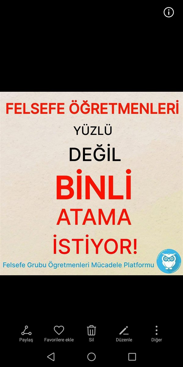 Felsefe Öğretmenlerine adil kontenjan dağıtımı...
#eğitimfelsefesizolmaz