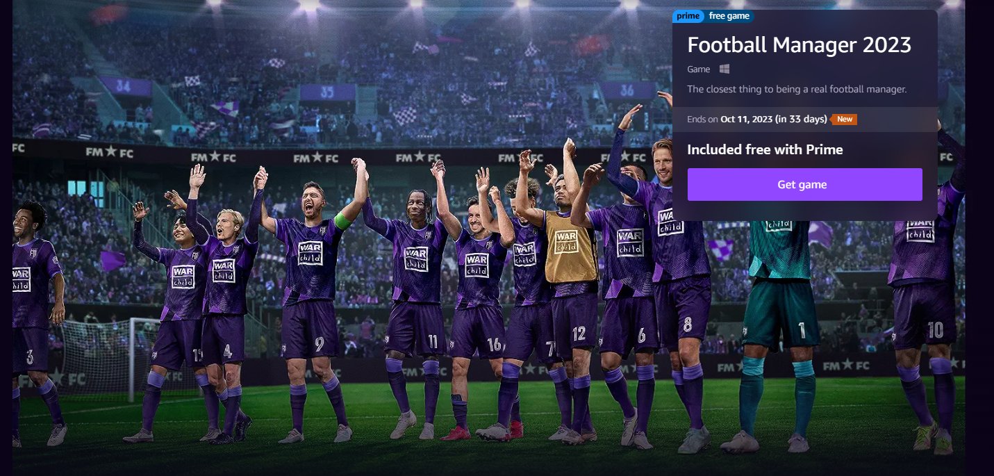 Wario64 on X: Football Manager 2023 (EGS) is free on Prime Gaming