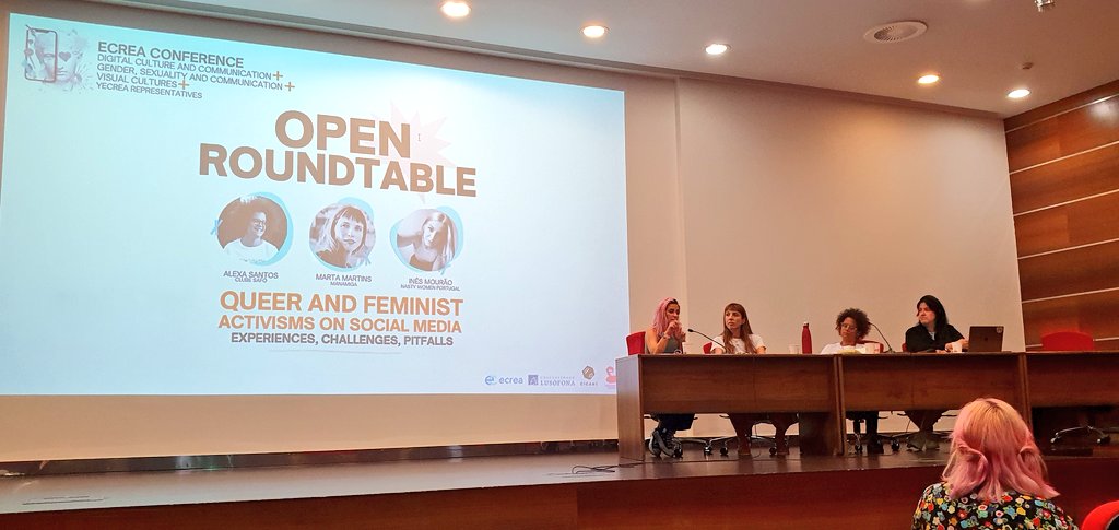 perceptionalize's tweet photo. Really interesting to learn about Portuguese queer and feminist activism from local initiatives! Great panel at #ContestedVisibilities https://t.co/LUmEgFG5Z7