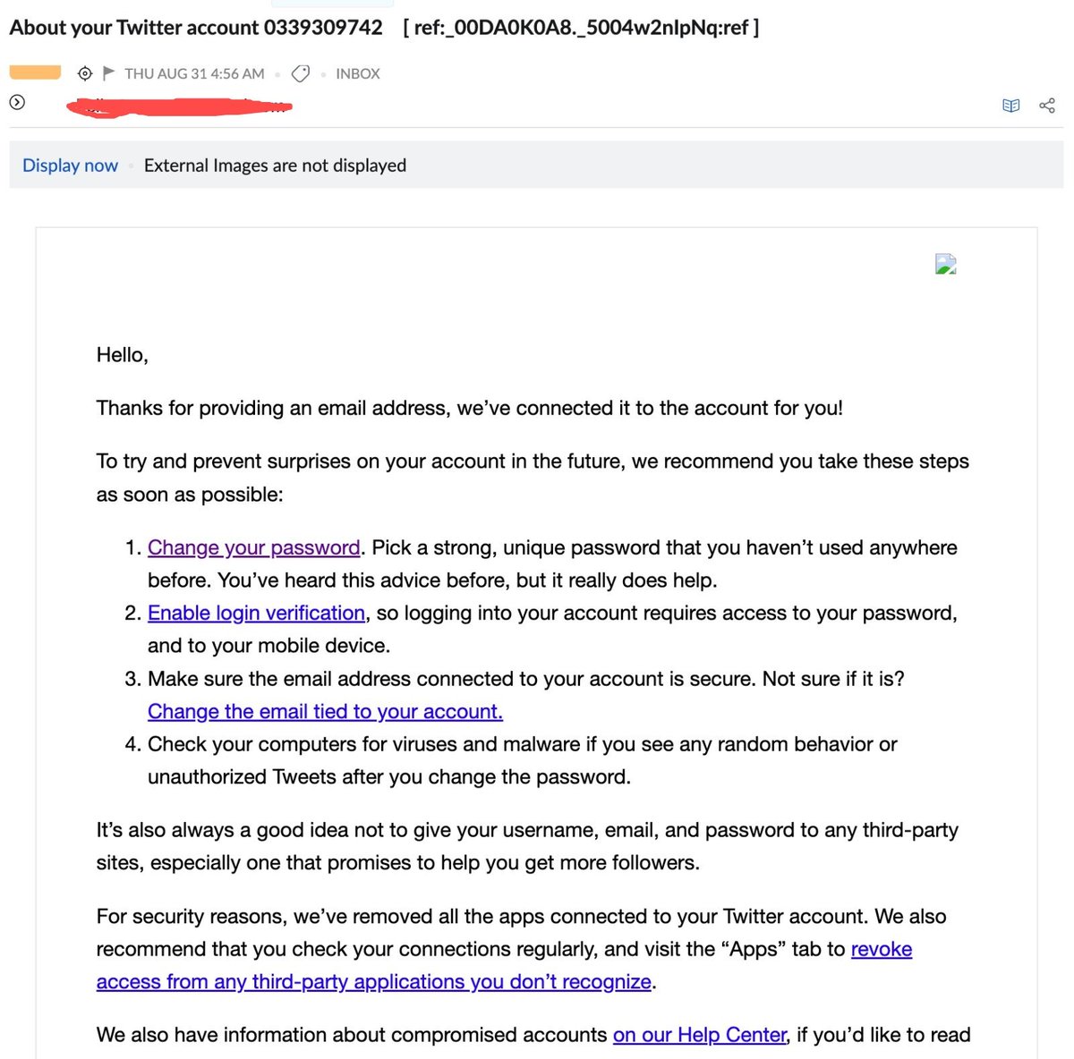 ekmokaya's tweet photo. 6. After a lot of back and forth, at 4.56 am CET on 31st August, the email was changed back to our Email 2 and since then the SushiSwap posts stopped.
#BringBackMwango https://t.co/EUqcGdFr4T