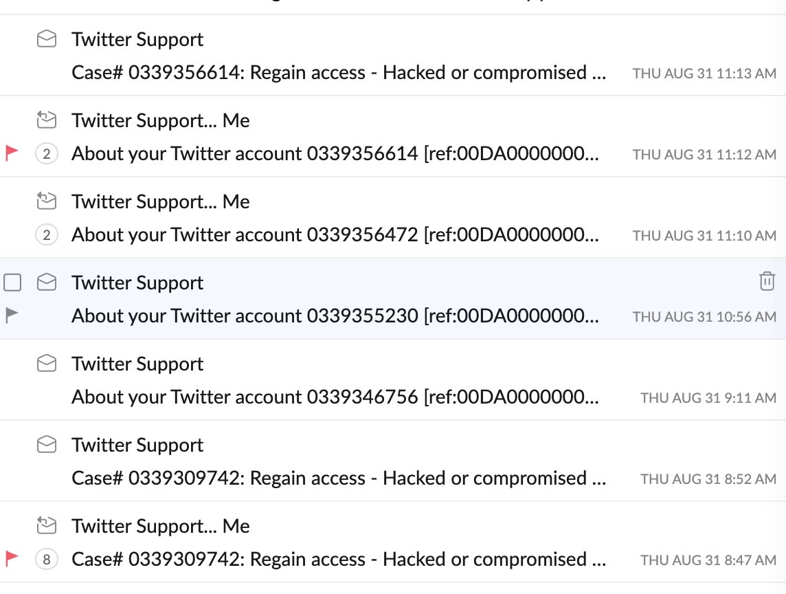 ekmokaya's tweet photo. 8. We were stuck trying to get the code and continued filing more cases.
The responses from Twitter felt robotic as none of them provided a concrete solution
The cases were always closed and with this email that we could not respond to.
#BringBackMwango https://t.co/5LRLIWgrFg