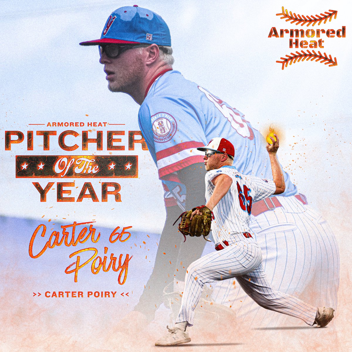 Florence Y’alls (@florence_yalls) on Twitter photo Y'alls 2023 <a href="/ArmoredHeat/">Armored Heat</a> Pitcher of the Year is Rookie RHP - <a href="/carterpoiry3/">carter poiry</a>!
2023 Stats:
31 APP // 61.2 IP // 4-2 W-L // 47 K // 4.38 ERA
“Carter was a key piece to the bullpen & our Pitching Staff this year as he succeeded in multiple roles. In his first pro season Poiry led Y'alls 2023 <a href="/ArmoredHeat/">Armored Heat</a> Pitcher of the Year is Rookie RHP - <a href="/carterpoiry3/">carter poiry</a>!
2023 Stats:
31 APP // 61.2 IP // 4-2 W-L // 47 K // 4.38 ERA
“Carter was a key piece to the bullpen & our Pitching Staff this year as he succeeded in multiple roles. In his first pro season Poiry led