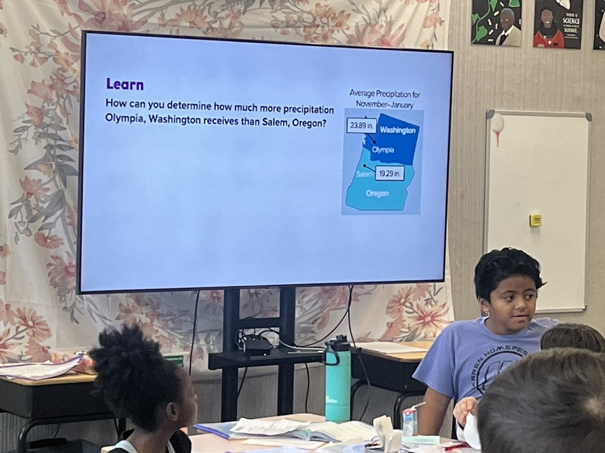 PWilliamsRPIMS's tweet photo. Big things happening in 5th grade at RPIMS!  Students talking (and writing) about math, building classroom community, and improving their reading skills through brain based literacy work.  #WarrenWill provide all kinds of growth opportunities!  #RPIMSRocks https://t.co/11hItnninL