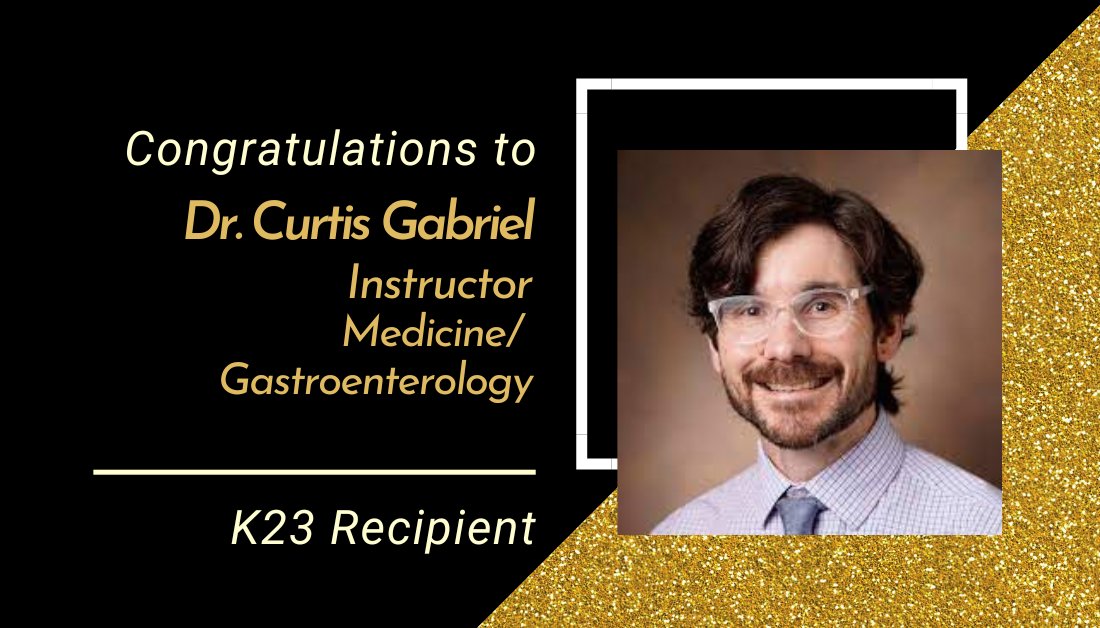 Congratulations to Dr. @CurtisLGabriel, Instructor in @VUMC_Medicine/ @VUMC_GI on his K23 from @NIDDKgov: The Gut-Liver Axis in HIV-Related Non-Alcoholic Fatty Liver Disease. @VanderbiltMSTP @VUMChealth #EFSkudos