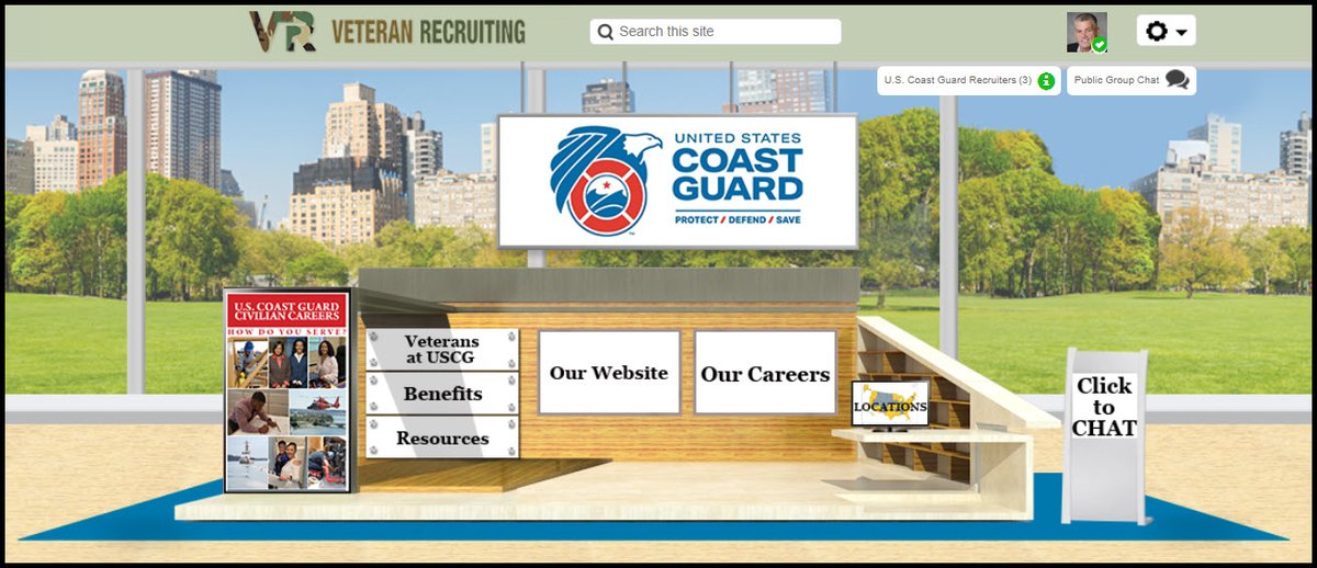 The Coast Guard is currently hosting a virtual career fair for veterans seeking to continue their service as a civilian. More than 200 #veterans are currently logged in, but we have room for many more. Register or log in here vr.veterancareerfairs.com/event/vr/login #job4vet