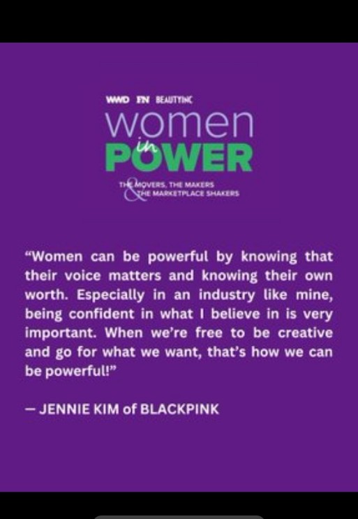 WOMAN IN POWER JENNIE 
#JENNIExWomenOfPower2023