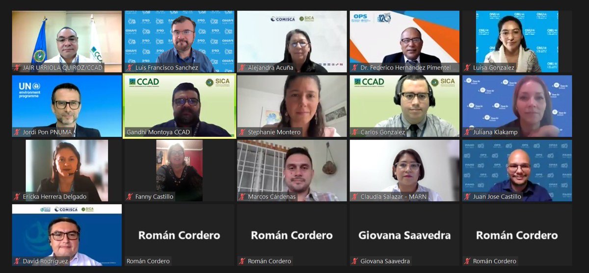 UNEP_LatAm's tweet photo. El PNUMA acompaña en el #DíaDelAireLimpio a otros socios estratégicos en la Presentación de resultados de la II etapa del Programa Integrado Regional Centroamericano sobre cambio climático, calidad del aire y salud. #JuntosPorUnAireLimpio https://t.co/X1y069a9D0
