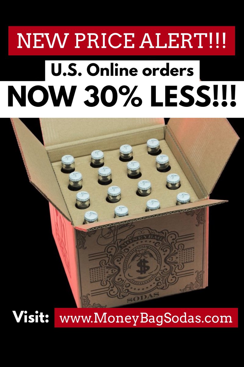 Due to increased volume, <a href="/genesimmons/">Gene Simmons</a> MoneyBag Sodas has now brought U.S. online order fulfillment in house. What does that mean for you?? 30% less cost!!!! Order yours today at : MoneyBagSodas.com!