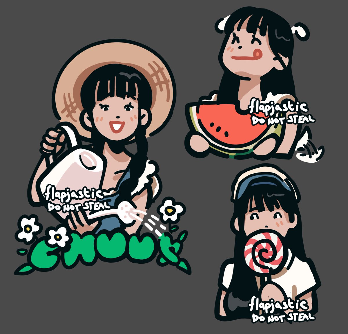 flapjastic's tweet image. chuu doodles (chuudles) #loonathefanart