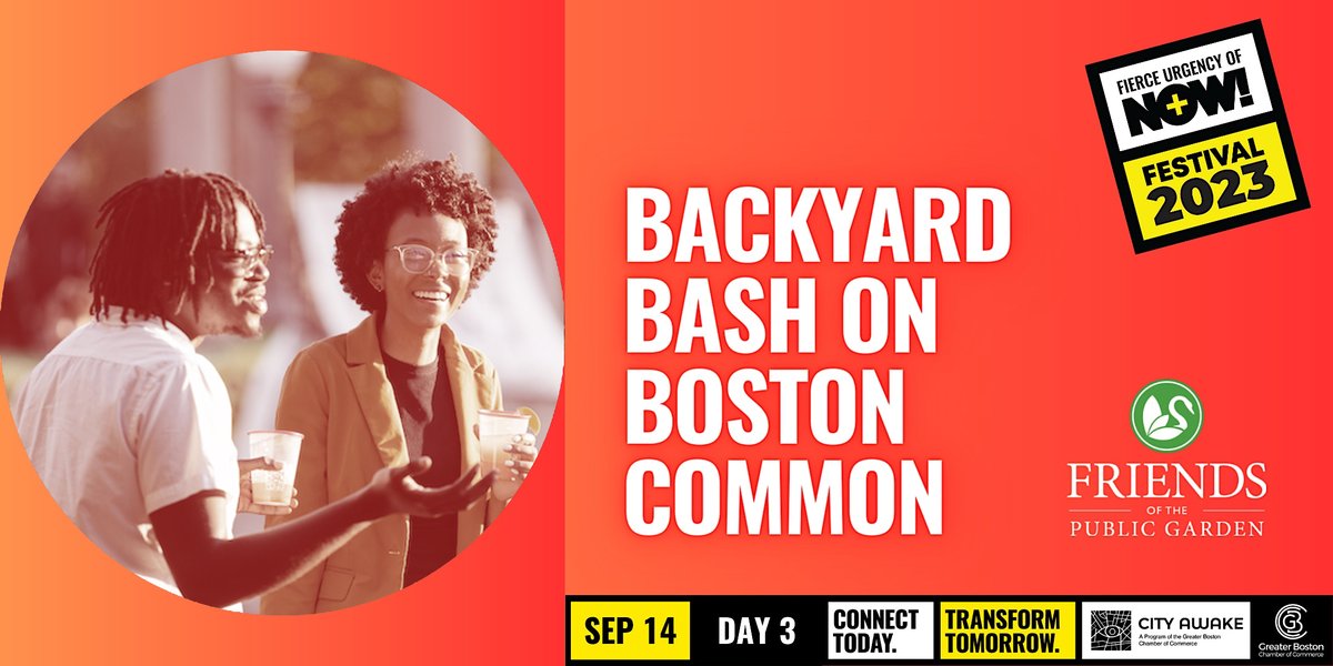 FOPG's tweet photo. The #BackyardBash returns for a second year! Join us Sept. 14, 5:00 - 8:00 p.m. near the Bandstand for an evening chock full of FUN! @bostonchamber Register today: https://t.co/RuW1Og9Vi1 https://t.co/rHZ6wdKL5o