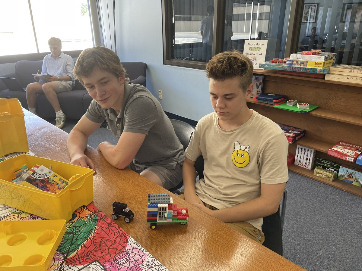 Lego break in the unplug &amp; unwind space <a href="/wilton_warriors/">Wilton High School</a>