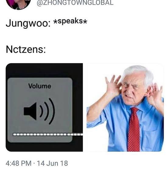 sugaringcloudy's tweet photo. i remember jungwoo used to have memes like this because he was so shy and very soft spoken😫 https://t.co/ufa9bqPMpB
