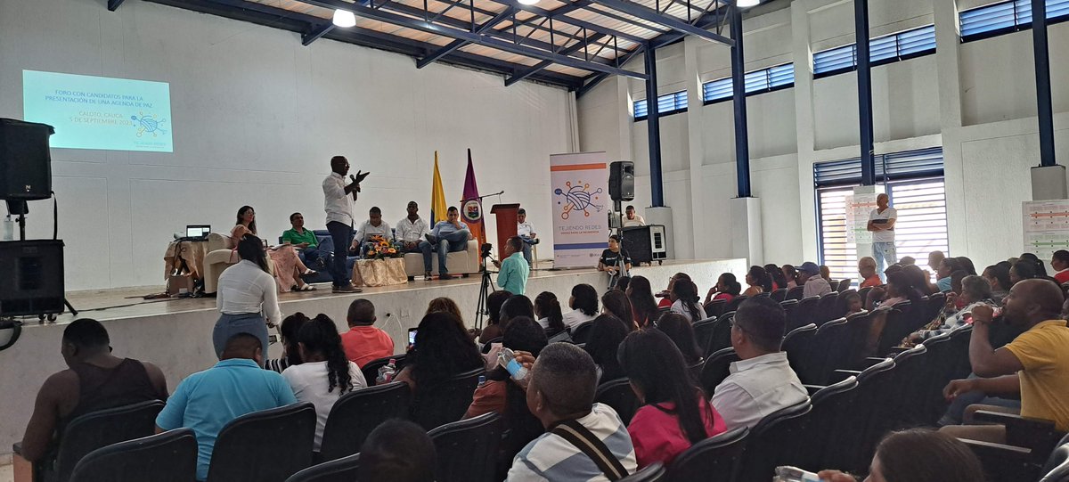 MAPPOEA's tweet image. #SemanaPorLaPaz | Llevamos a cabo el foro: Agenda de Paz para candidaturas a la Alcaldía de #Caloto #Cauca, un espacio donde orgs. sociales y liderazgos presentaron una Agenda de Paz, trabajada en el proyecto #TejiendoRedesMAPPOEA, a los candidatos que aspiran a la alcaldía local