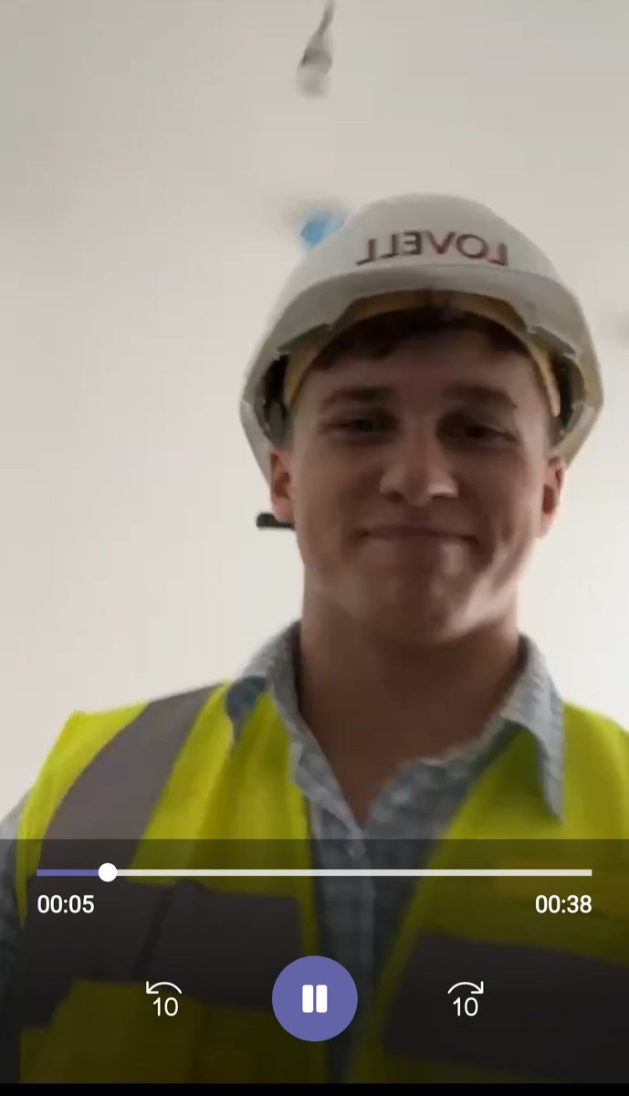 NHSSixthForm's tweet photo. This made my day today. Our very own Max @NewportHAcademy who has secured a place with Lovell homes through the @Network75 scheme. On site already and loving it. Uni starts in 2 weeks. Thanks for the video max and we @NewportH are so proud of you #worklearnearn https://t.co/7GWYruOta0