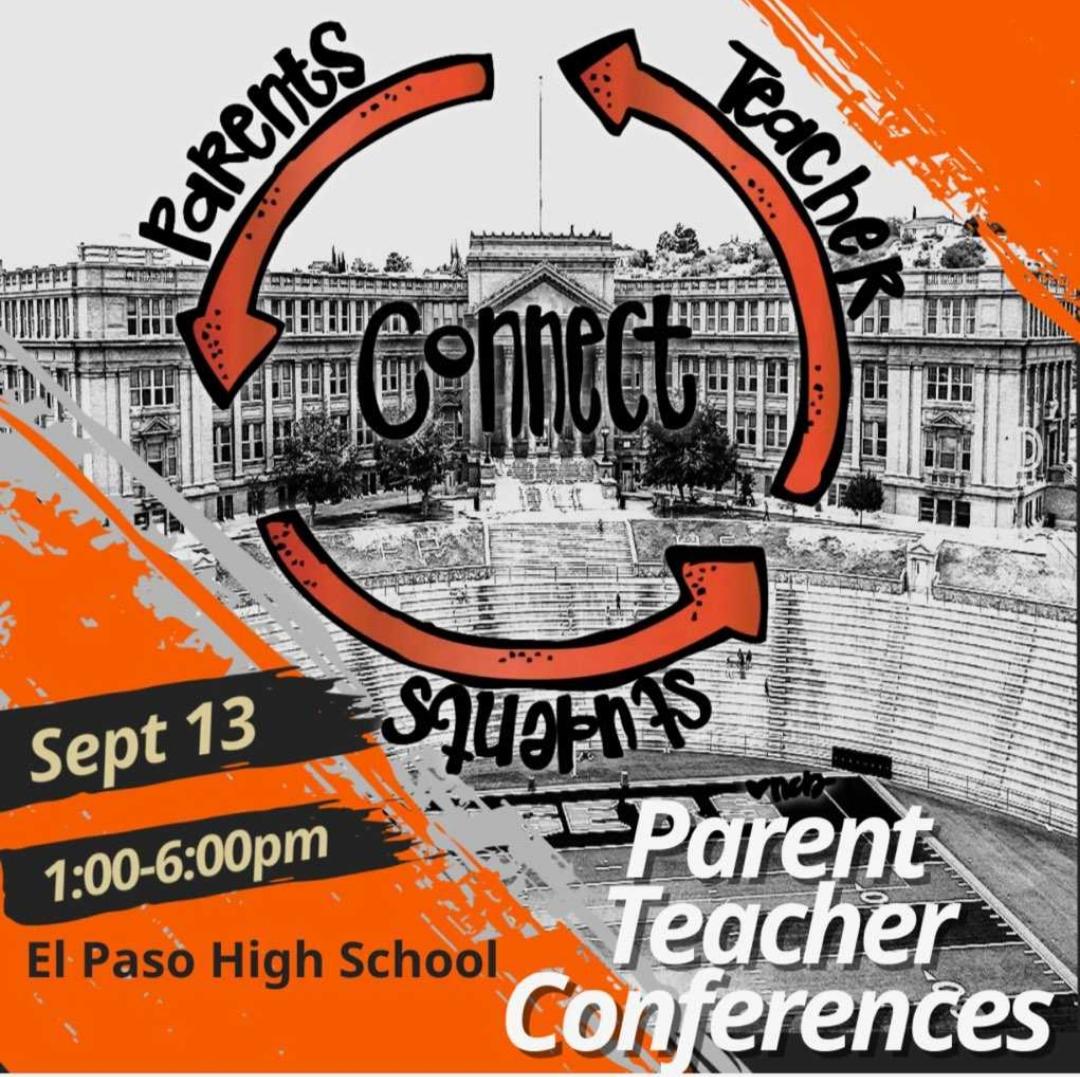 Parent/Teacher Conferences will be held on Sept. 13th from 1:00 to 6:00 p.m. Come meet with your students' teachers.