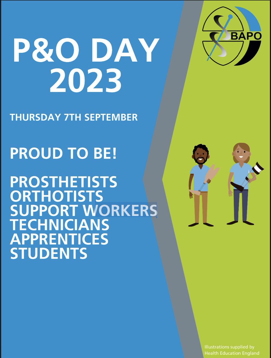 Today we celebrate the value and contribution of #prosthetists, #orthotists and support workforce across @SWBHnhs @ahp_bc and afar 

Happy #PandOday2023 @BAPO2

#AHPsDeliver 

@MelR4970 @carr_cave @Nicola_Taylor58 @helenhu68431879