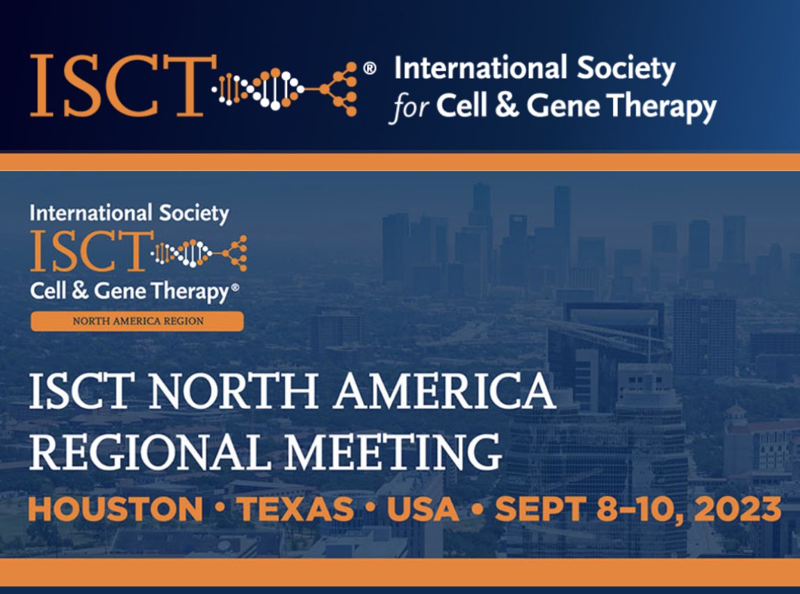 loujbartolo's tweet photo. Excited to present “Regulatory Challenges of Allogeneic CAR T” at the @ISCTglobal North America Regional conference on Saturday afternoon in Houston, TX https://t.co/e8g6i4dEBA