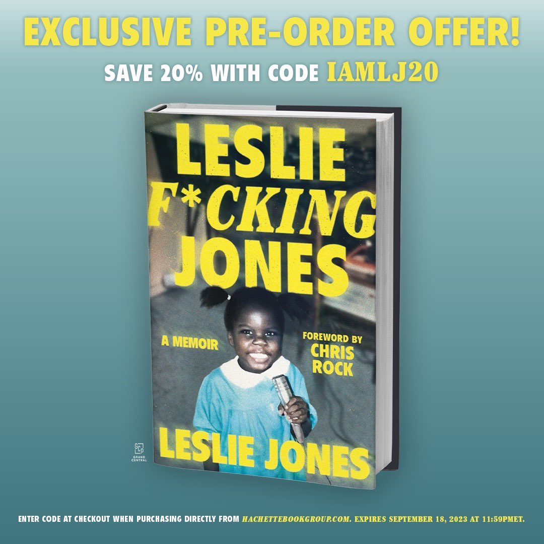 Lesdoggg's tweet image. I have a special treat for you all. To celebrate the launch of my new book coming September 19, I’m doing a special pre-order promo code discount of 20% off the hardcover edition when purchased at HBG.com. Be sure to use the code IAMLJ20 at checkout.…
