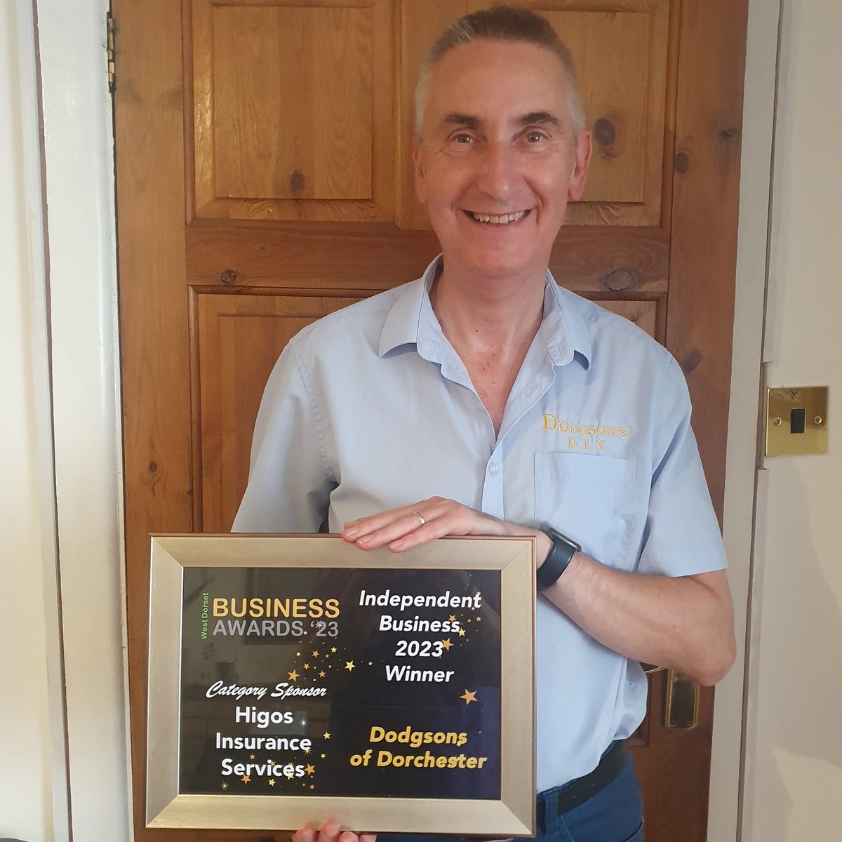 Absolutely delighted to receive the award for West Dorset's Independent business of the year for 2023. #DIY #independentbusiness
