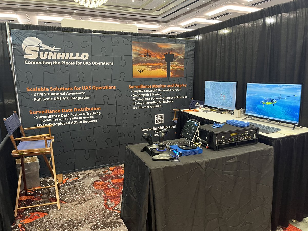 Final day at the #expouav in Las Vegas! Great event so far, swing by booth 719 to see how Sunhillo can integrate fused surveillance data to your UTM or BVLOS operation.
