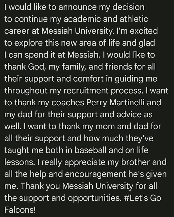KoltenMartin43's tweet photo. @CoachPhill_S @MessiahBaseball 
@msu4life96 @GowagsTeams 
@TigerBBcoach @JadynMartin2021
@PBRPennsylvania Thank you!!! https://t.co/EJgbfAiM0g