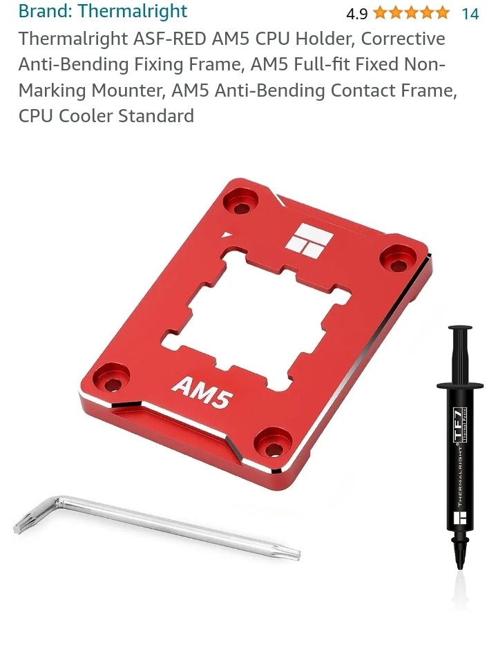 mandoqc87's tweet photo. @23ricoy También que uses un "corrective anti-bending fixing frame" cual también te va ayudar con temperaturas. Puedes tener el mejor cpu disponible pero si no controlas la temperatura no te sirve de nada. https://t.co/igsrUtINyn