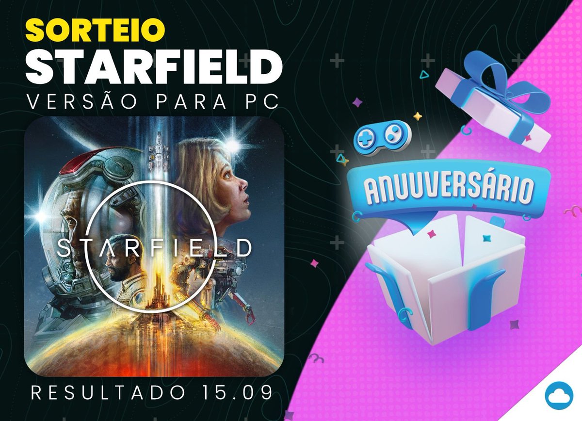 rodrigocoelhoc's tweet photo. ✨ Sorteio de Anuuversário!
A Nuuvem está completando 12 anos de história ☁️

O #Anuuversario será de 07.09 até 16.09 com mais de 2000 jogos em oferta 🎉

✅REGRAS:
- Seguir @nuuvem + Me seguir
- RT 🔁
- Marque um amigo

Encontre Starfield e muito mais
https://t.co/QQVLLU4p3S https://t.co/gBBW4WFRCv