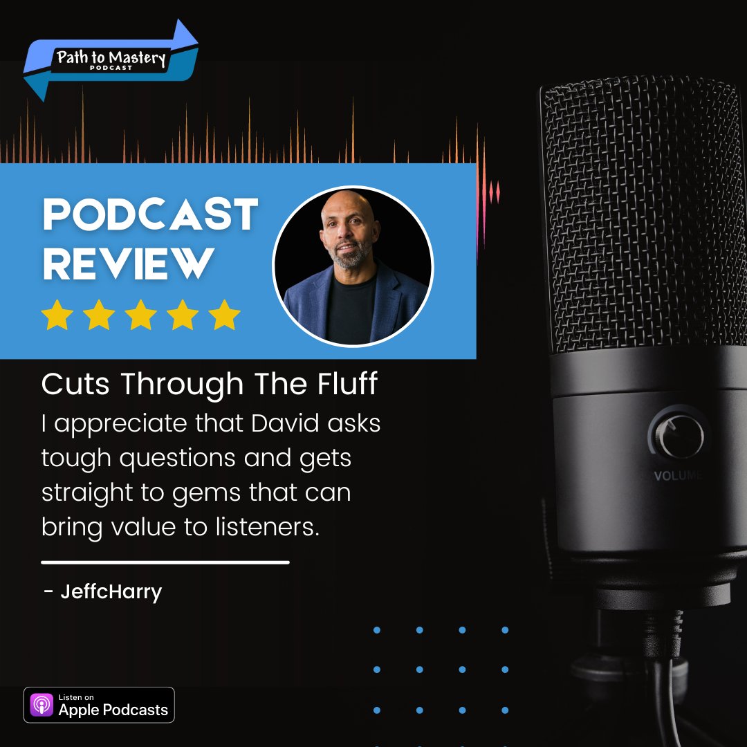 davidihill's tweet image. A heartfelt thank you to our dedicated podcast listeners. Your continued support drives us to deliver top-notch content. We appreciate your commitment to growth and learning. Stay tuned for more insightful episodes! 🙏 #PodcastAppreciation #pathtomastery #pathtomasterypodcast