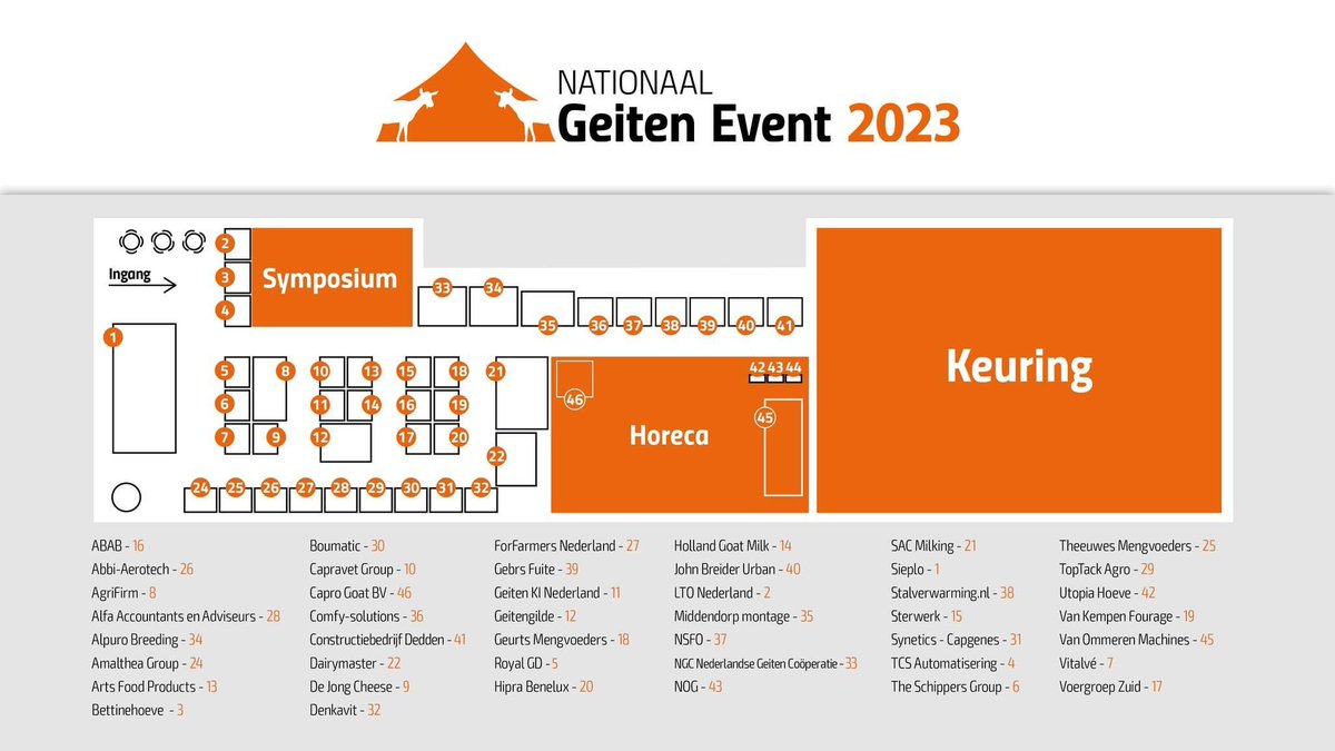 UtopiaHoeve's tweet photo. Aankomende zaterdag 9 september gaan we naar het Geiten Event in de IJsselhallen te Zwolle. U kunt ons daar vinden op stand 42 waar we kraam vol met #geitenkaas staan. Wij hebben er zin in !! #geitenevent #saycheese #geitenboer #geit #geiten @Geitenhouderij @geitenevent https://t.co/6XQRJg5ZRN