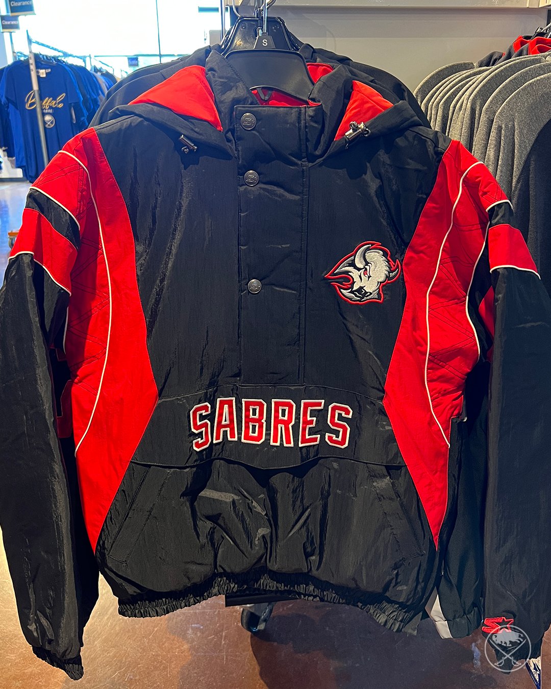 Buffalo Sabres Goat Jersey - Red Starter "Fashion Jersey" Large  (Reverse Retro)