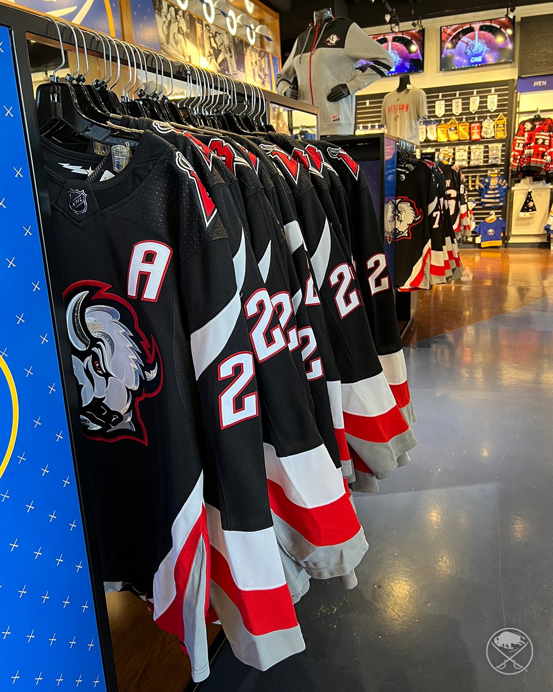 Buffalo Sabres on X: Black & red jerseys are on sale now at The Sabres  Store! Stop in now or call the store to get yours. / X