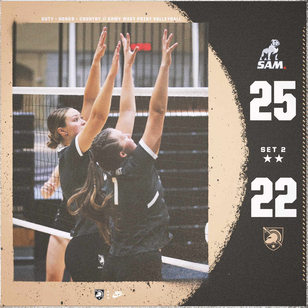S2 | Samford takes Set 2.

#GoArmy
