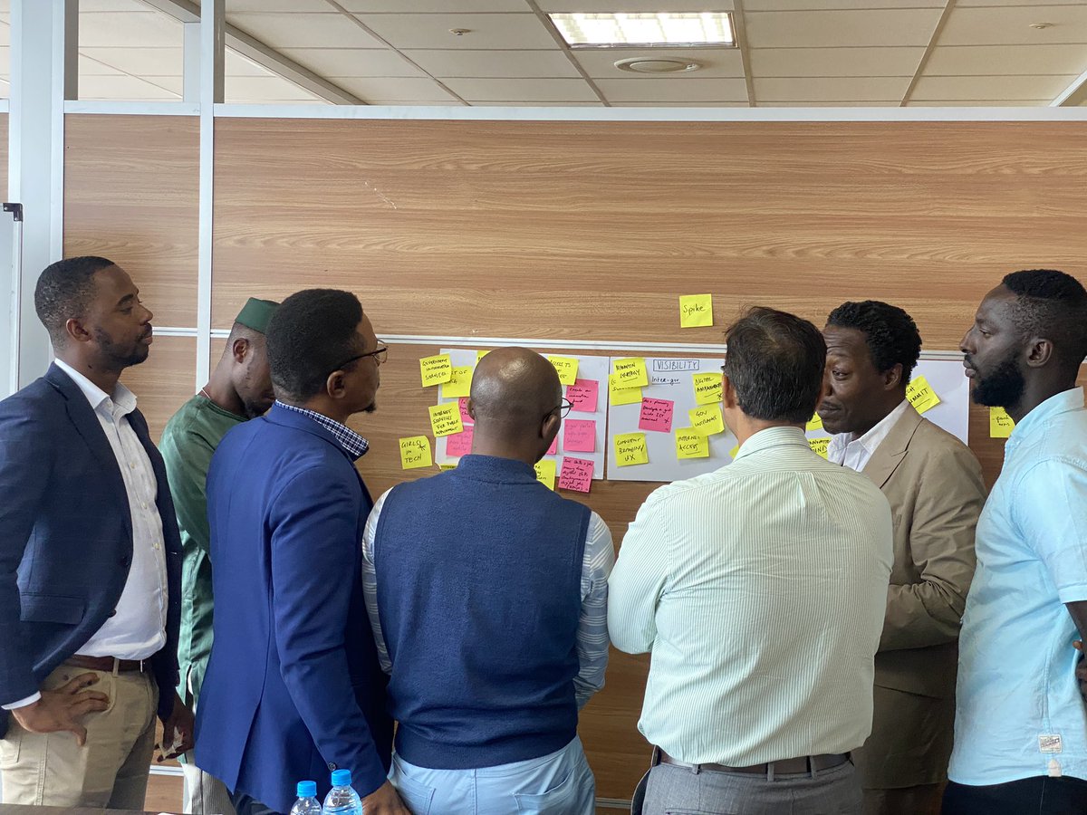 MoCTI_SL's tweet photo. 🌐 It's the final day of our intensive 2-day workshop with @InstituteGC. We've been hard at work crafting a roadmap for our Ministry's strategic plan &amp; vision. Today, we bring it all together as we set our sights on a tech-driven future📡. 
#Transform #Empower #Connect https://t.co/UyREXdrDKc