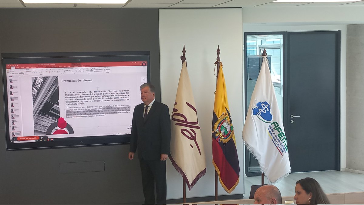 afeme_ecuador's tweet photo. La AFEME realiza la Reunión Ordinaria de la División Nacional de Postgrados, en la cual contó con la presencia de Decanos, Directores de Postgrados de las Facultades de Ciencias Medicas, del MSP y  CES https://t.co/K7bLLIteV4