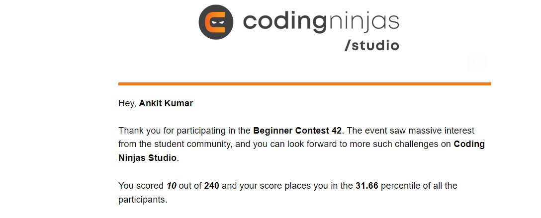 ankitkumar734ac's tweet image. I think I need to improve my problem-solving skill