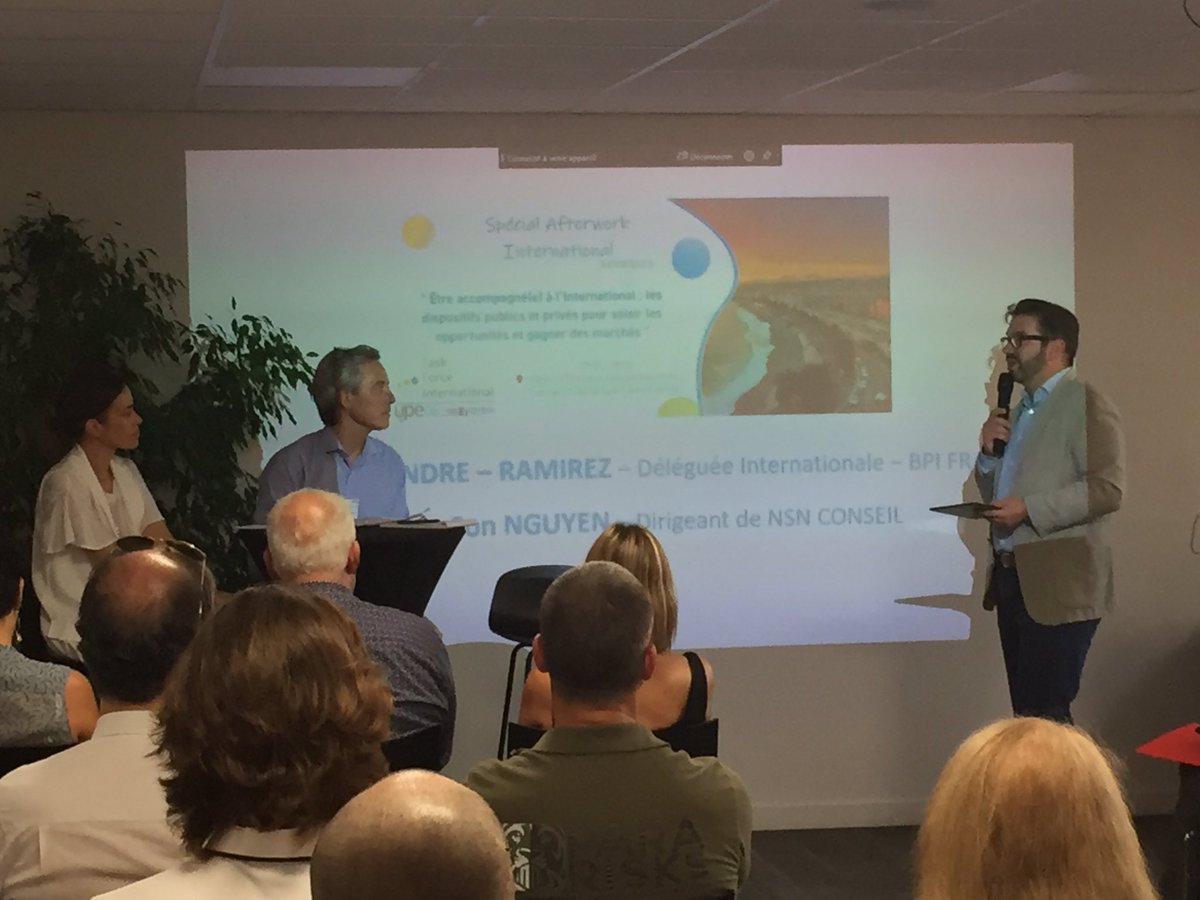 2/2
Et les expertises des accompagnants avec Tiny Doucende-Ramirez de <a href="/Bpifrance/">Bpifrance</a>, Christophe Gamon co-Président de la Commission Internationale de la <a href="/CCIcotedazur/">CCI Nice Côte d'Azur</a>, Nam Son Nguyen de NSN Conseil et Philippe Massé Président Délégué Général de PRODAROM