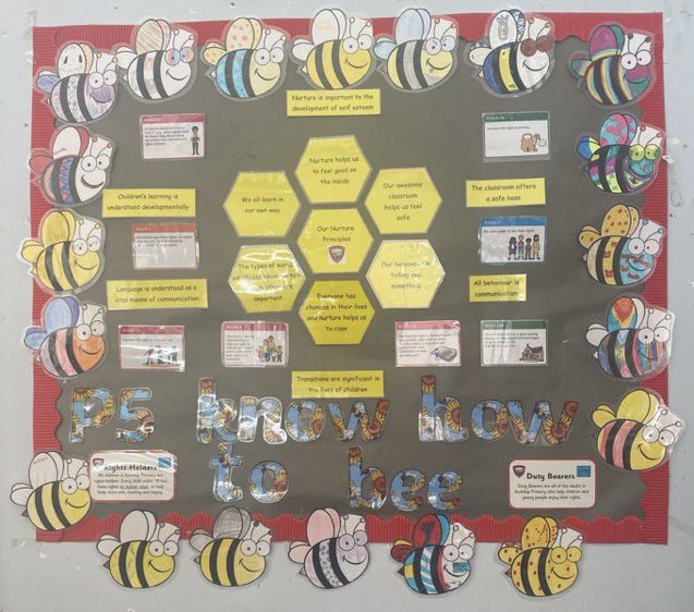 InverkipPrimary's tweet photo. Primary 5 are buzzing 🐝 to show off their class charter. #RRS #OurClass #BestHiveToBee #P5KnowHowToBee https://t.co/padzkjDPnx