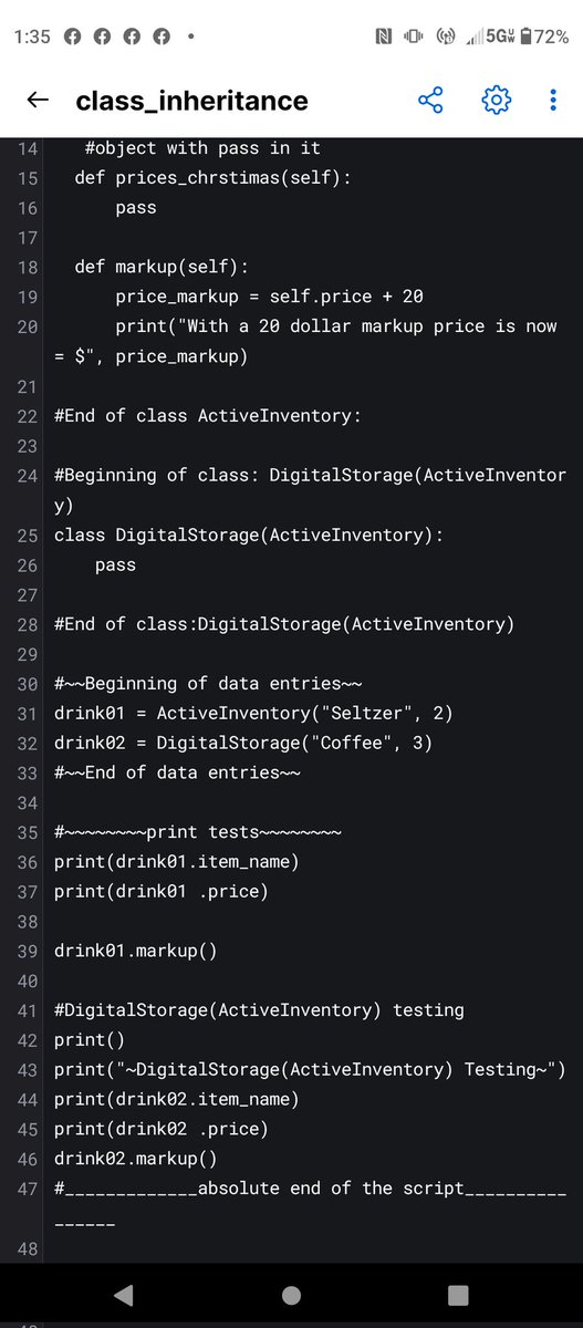 WallyOwi30's tweet image. 1 way to build a class using inheritance in Python ⚕️
#databases #programadoresdepython