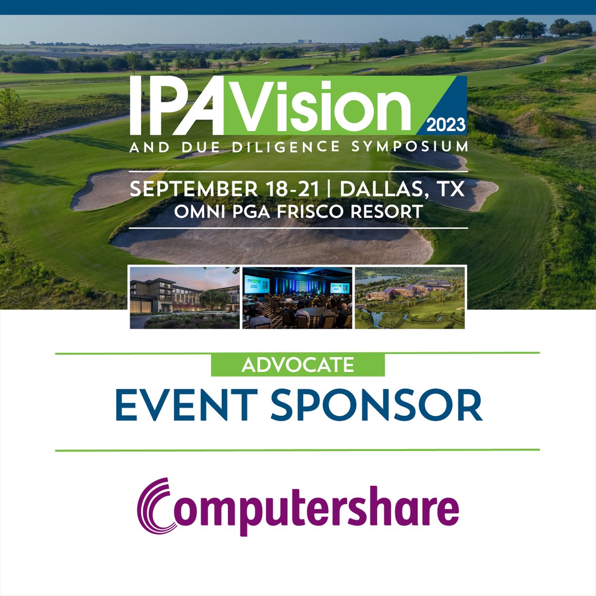portfolioalts's tweet image. Thanks to our Advocate level sponsor, @Computershare for sponsoring this year’s IPAVision. ComputerShare offers a full ecosystem of diversified financial and governance services to help you manage your business. Find out more: computershare.com/us