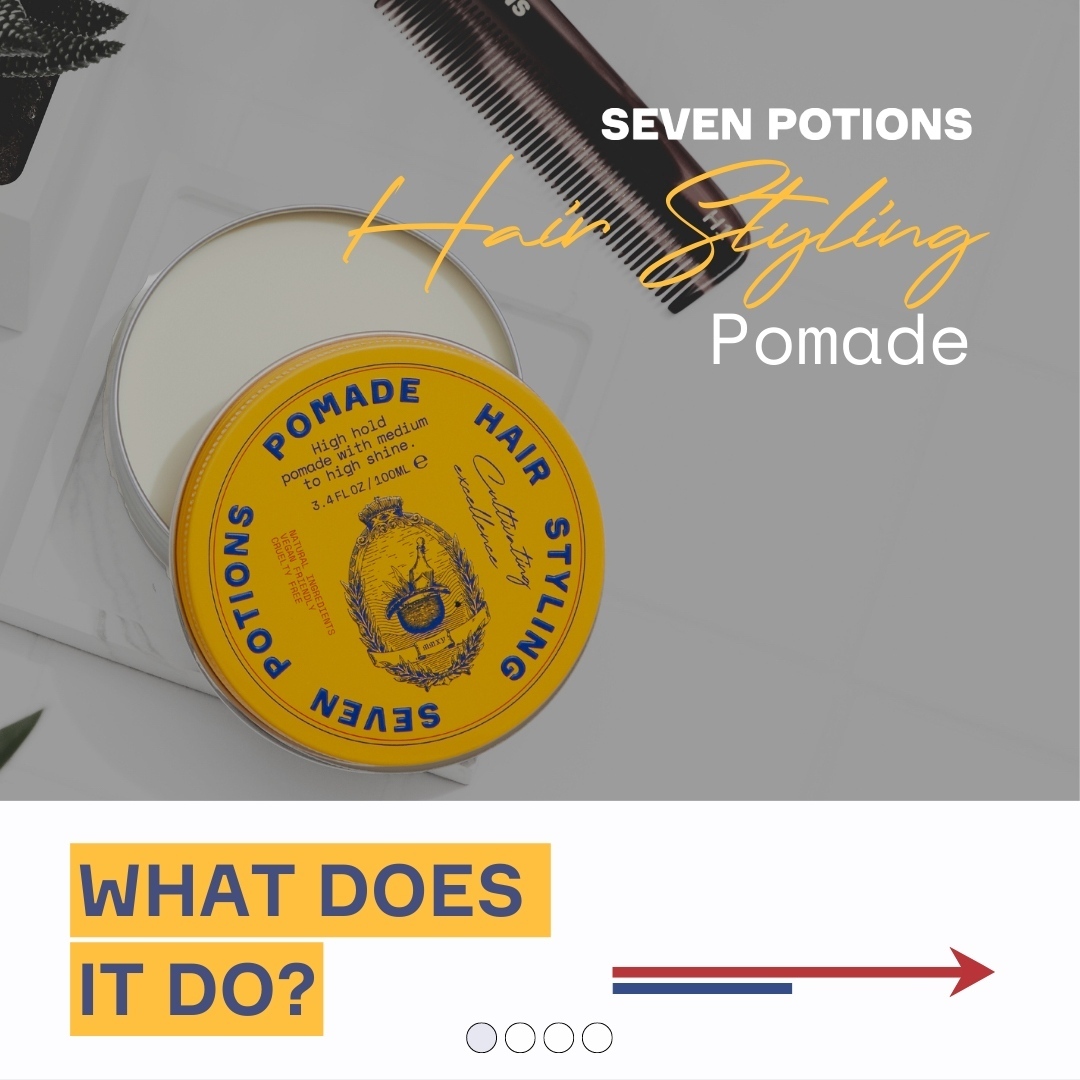 TMG_OnlineStore's tweet photo. 📸 Elevate your hairstyle with Seven Potions Hair Pomade - the epitome of classic shine and versatile styling! 💈✨

https://t.co/yRej69JuoI

#SevenPotions #HairPomade #ClassicShine #StrongHold #AllDayStyling #WaterBasedFormula #HairStylingproduct https://t.co/Wi4c8SZSmb