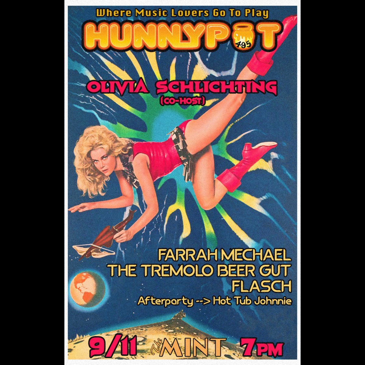 SMV's Olivia Schlichting @savraliv will be co-hosting @hunnypotlive next Monday at @MintLA. Come by and say hi! #freeshow hunnypotunlimited.com/events/hpl-495…