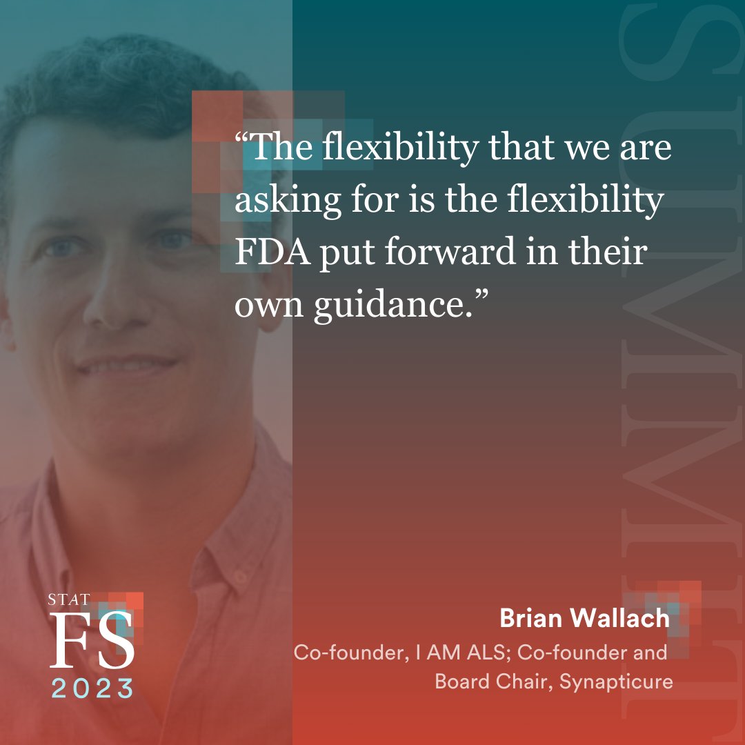 statnews's tweet photo. Brian Wallach
@bsw5020 @iamalsorg @synapticure
#STATFuture #ALS #FDA https://t.co/eCTD856jvR