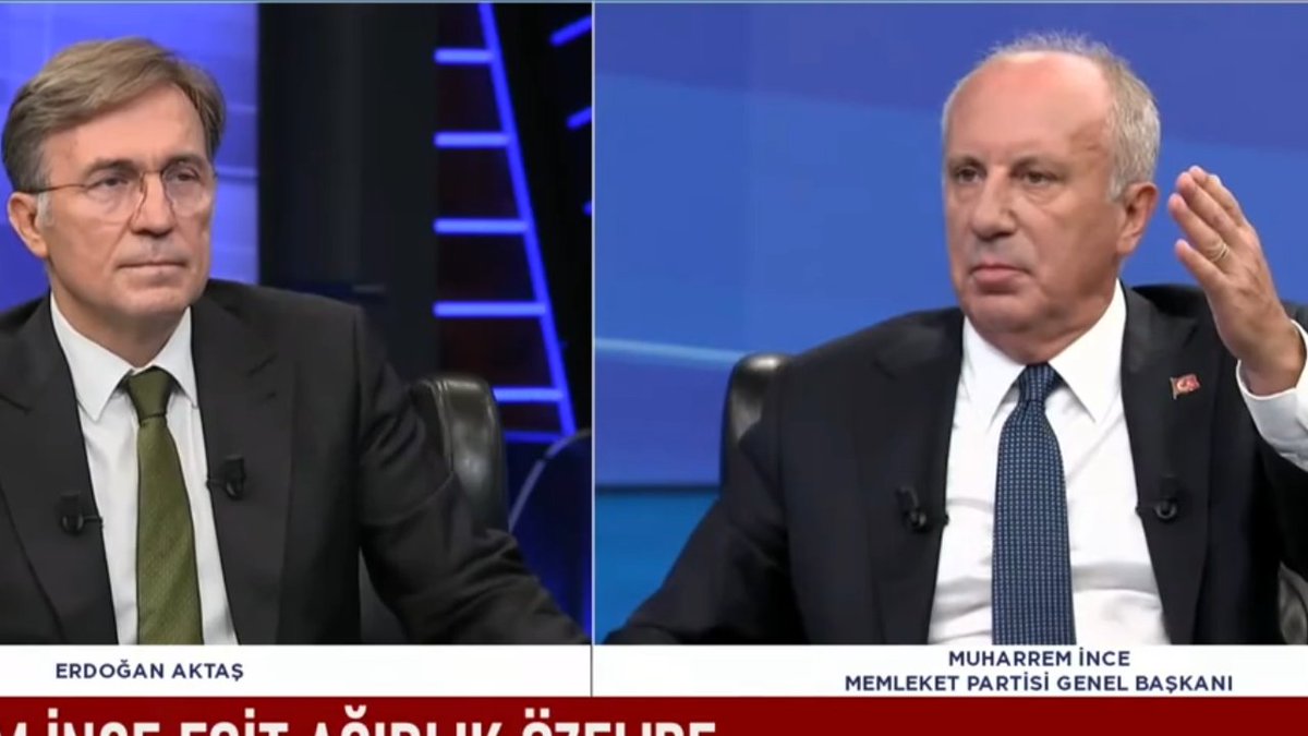 bpthaber's tweet photo. Gazeteci Erdoğan Aktaş: "İmamoğlu veya Yavaş aday olsaydı kazanır mıydı?"

Muharrem İnce: "Siz olsaydınız da kazanırdınız." https://t.co/fIwzAoSZXQ