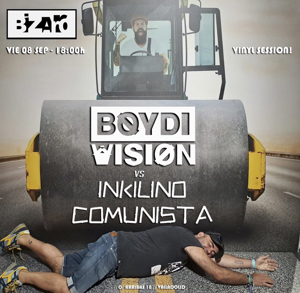 BoydivisionDJ's tweet photo. Viernes de Ferias… liada!
#viernes #feriasvalladolid #fiestasvalladolid #bizarrobarindependiente #valladolid #tardeo #boydivisiondj #inkilinocomunistadj #alternativemusic #vinylsession #alternativehits #music #boydivision #inkilinocomunista #dj #virgendesanlorenzo #zonacatedral https://t.co/cuVC6FaIn1