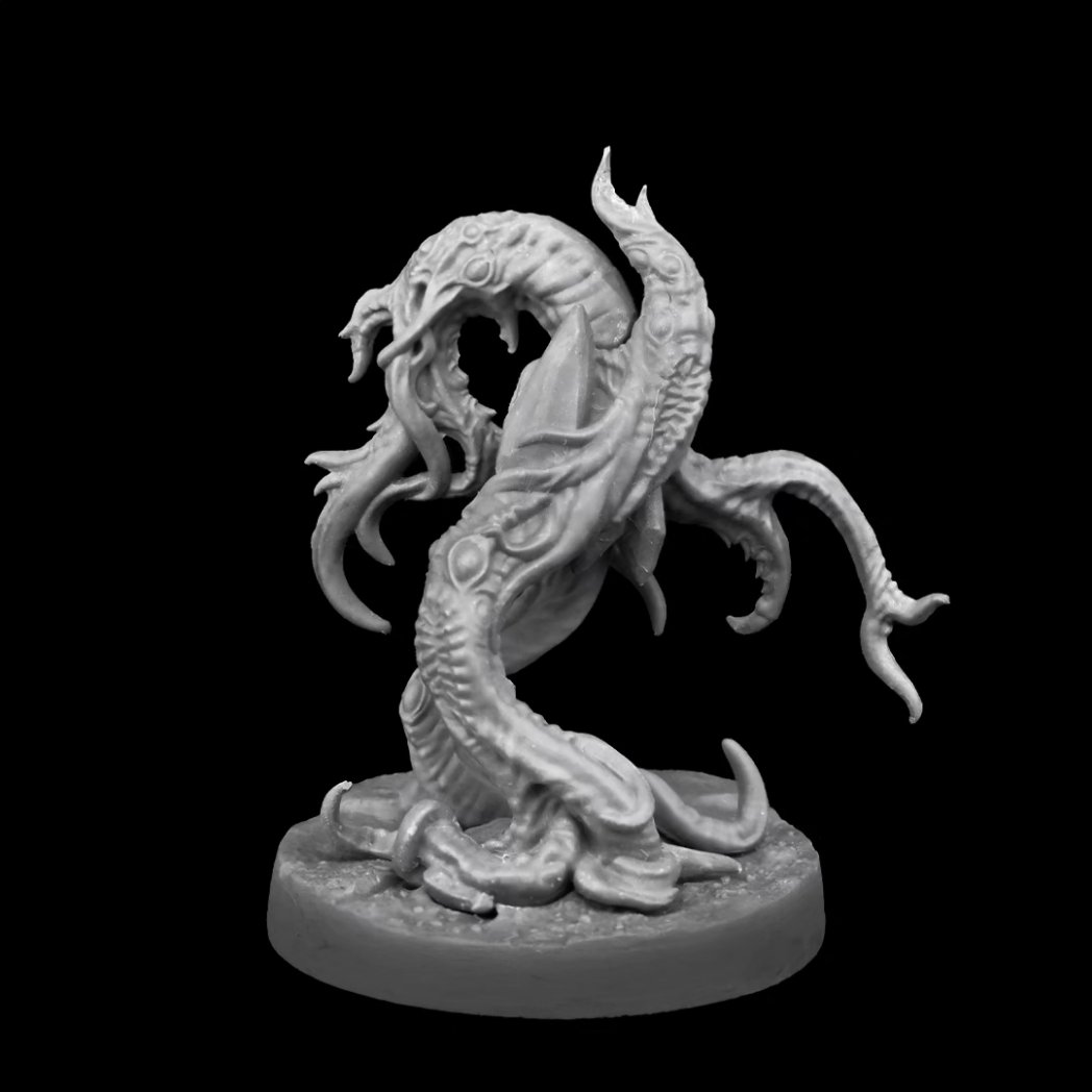 The Children of Malifica will rise from the severed tentacles of their king TOMORROW! Comes in a set of 10 unique sculpts. (4 of the sculpts are pictured here) #creaturecaster #tentacles #tabletopminiatures